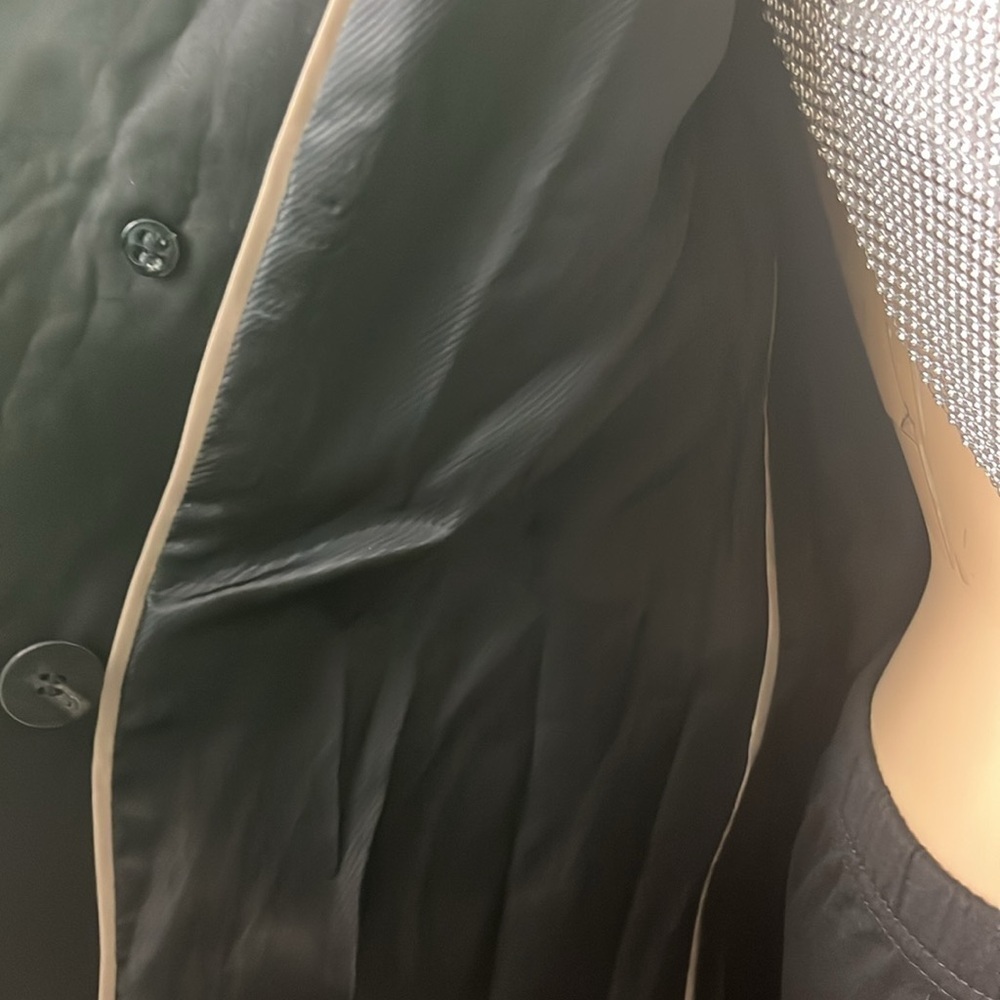 Calvin Klein Black Y2K Trench Coat ☔️ - Picture 14 of 15